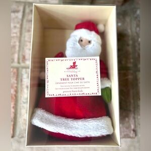 POTTERY BARN KIDS Santa tree topper￼